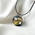cheap Necklace-2pcs lampwork glass ball stereo universe galaxy planet space pendant necklace