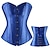 cheap Corsets-Corset Women&#039;s Plus Size Corsets Country Bavarian Overbust Corset Classic Tummy Control Push Up Pure Color Hook &amp; Eye Lace Up Nylon Polyester Christmas Halloween Wedding Party Oktoberfest Costume