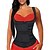 billige Basistopper for damer-Midje Trener Vest Body Shaper Treningskorsett sport Spandex Yoga &amp; Danse Sko Treningsøkt Pilates Justerbar Vekttap Magefettforbrenner Svettegenser Til Dame Herre Midje Mage / Voksne