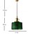 economico Luci dell&#039;isola-Lampada a sospensione da 17 cm lampada da comodino stile vintage oro e rame verde ottone moderna 110-120 v 220-240 v