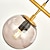 economico Modello a globo-4 6 teste lampada a sospensione oro stile nordico globo personalità bar lampada da tavolo moderna semplice fagiolo magico striscia di vetro decorazione natalizia ac220v ac110v