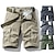 cheap Cargo Shorts-Men&#039;s Hiking Shorts Cargo Shorts Military 10&quot; Cotton Quick Dry Multi Pockets Dark Grey Army Green Light Grey Clothing Clothes Work Camping / Hiking Hunting Fishing Climbing Beach / Belts not included