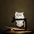 billige 3D-natlamper-3d træugle førte natlys 3d led bordlampe dyr varm natlys belysning bord skrivebord læsning sengelamper soveværelse hjem indretning julegave lys usb