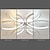 voordelige Dimbare plafondlampen-60 cm LED Plafondlamp Moderne Nordic Geometrische Bloemvormen Stijlvolle Inbouw Verlichting Woonkamer Eetkamer Slaapkamer Metaal Geschilderde Afwerkingen110-120V 220-240V