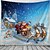 cheap Wall Tapestries-Christmas Santa Claus Holiday Party Wall Tapestry Art Decor Blanket Curtain Picnic Tablecloth Hanging Home Bedroom Living Room Dorm Decoration Christmas Tree Santa Elk Sleigh
