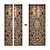 Недорогие Наклейки на двери-Золотая кованая дверь самоклеящиеся креативные дверные наклейки diy декоративные домашние водонепроницаемые настенные наклейки 77 * 200 см для спальни гостиной