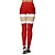 cheap Yoga Leggings &amp; Tights-Women&#039;s High Waist Yoga Pants Tights Leggings Bottoms Tummy Control Butt Lift Christmas Red Spandex Yoga Fitness Gym Workout Winter Sports Activewear Stretchy