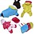 cheap Dog Clothes-Dog Rain Coat Puppy Clothes Solid Colored Waterproof Dog Clothes Puppy Clothes Dog Outfits Portable Yellow Red Blue Costume for Girl and Boy Dog Acrylic Fibers XS S M L XL XXL