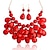 abordables Parures de Bijoux-collier de déclaration de bulle flottante en grappe de bijoux en acrylique épais
