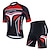 cheap Men&#039;s Clothing Sets-21Grams Men&#039;s Cycling Jersey with Bib Shorts Cycling Jersey with Shorts Short Sleeve Mountain Bike MTB Road Bike Cycling Black Green Sky Blue Graphic Bike Clothing Suit 3D Pad Breathable Quick Dry