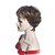 hesapli Sentetik Kapsız Peruklar-kısa şerit saç peruk siyah/beyaz kadınlar için sentetik kısa peruk kadınlar için kısa cosplay peruk şerit saç modelleri
