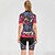 cheap Women&#039;s Cycling Clothing-Malciklo Women&#039;s Short Sleeve Cycling Jersey Black Orange Yellow Floral Botanical Plus Size Bike Jersey Top Mountain Bike MTB Road Bike Cycling Breathable Quick Dry Anatomic Design Sports Spandex