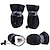 abordables Vêtements pour chiens-Chaussures pour chiens, bottes/chaussures pour chiens chaussettes chaudes mignonnes de couleur unie pour animaux de compagnie coton noir chaussures pour animaux de compagnie couvre-pieds bottes pour