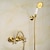 billiga Duschkranar-dusch kran set handdusch ingår vintage stil/country mässing/elektropläterad montering utvändig keramisk ventil badkar dusch