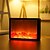 cheap Decorative Lights-Flame Effect Light Home Vintage Decoration Halloween Christmas Gifts New Year Decoration LED Light Flame Lamps Fireplace Lantern USB or AA Battery
