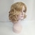 cheap Older Wigs-Synthetic Wig Curly Curly Bob With Bangs Wig Medium Length Blonde Synthetic Hair Women&#039;s Side Part Blonde
