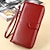 cheap Wallets-Women&#039;s Wallet PU Leather Daily Date Buttons Solid Color Wine Watermelon Red Black