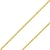 billige Halskæder og vedhæng-14 k massivt guld italiensk gul guld 1,5 mm flad åben hvede kæde halskæde - lavet i Italien-14 karat med hummer klo lås inkluderer gaveæske med ordre 18,5 inches