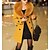 cheap Women&#039;s Coats &amp; Trench Coats-Women&#039;s Coat Pea Coat Work Fall Long Coat Regular Fit Streetwear Jacket Long Sleeve Solid Colored Patchwork White Black Gray / Plus Size