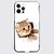 abordables Carcasas personalizadas-Gato Animal teléfono Caso por Apple iPhone 12 iPhone 11 iPhone 12 Pro Max Diseño unico Estuche protector Antigolpes Funda Trasera TPU