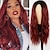cheap Synthetic Wigs-Orange Wig for Women Long Water Wave Synthetic Hair Wigs Ginger Wig OmbreWine Blue Pink Brown Gray Black Purple Green 26 Inch