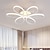 billige Dæmpbart loftlys-LED loftslampe 8 hoveder 6 hoveder moderne blomstermotiv metal silicagel lineære malede finish 65cm 110-120v 220-240v