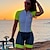 ieftine Seturi de îmbrăcăminte pentru femei-Pentru femei Manșon scurt Jersey de ciclism cu pantaloni scurți Costum Vară Spandex Poliester Verde / Galben Verde / Negru Verde Curcubeu Peteci Bicicletă Costume Respirabil Uscare rapidă Înapoi de