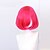 cheap Costume Wigs-Cosplay Costume Wig kinky Straight Short Bob Neat Bang Glueless Lace Front Wig Short A15 A16 A17 A18 A19 Synthetic Hair Women‘s Classic Fashion Red Pink