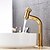 cheap Classical-Bathroom Sink Faucet - Waterfall Antique Brass / Electroplated Centerset Single Handle One HoleBath Taps