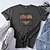 저렴한 티셔츠 &amp; 탱크 탑-여성용 T 셔츠 그래픽 심장 문자 라운드 넥 탑스 100% 면 베이직 기본 탑 화이트 루비 옐로우