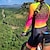 baratos Conjuntos de Roupa de Mulher-Mulheres Camisa de ciclismo com shorts Macacão para Triathlon Manga Longa Ciclismo de Montanha Ciclismo de Estrada Inverno Preto Laranja Vermelho Retalhos Moto Conjuntos Respirável Secagem Rápida