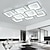 levne Stmívatelná stropní světla-led stropní svítidlo čtvercový design moderní 5 světel 8 světel 60/90 cm stmívatelné zapuštěné světlo kovové akrylové lineární geometrické minimalistické lakované povrchy 110-120v 220-240v