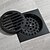 economico Hardware del bagno-scarico classico nero opaco moderno in ottone 1 pz - bagno dell&#039;hotel