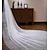 abordables Voiles de Mariée-Une couche Luxe Voiles de Mariée Voiles cathédrale avec Couleur Unie Tulle