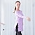 お買い得  バレエダンスウェア-通気性のあるバレエトップ スプリットルーチング 無地 女性用 トレーニング パフォーマンス 長袖 ハイモダール
