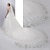 رخيصةأون طرحات الزفاف-طبقة واحدة لطيف الحجاب الزفاف حجاب الكاتدرائية مع تطريز 62.99 في (160cm) دانتيل / بيضاوي