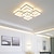 Χαμηλού Κόστους Φώτα Οροφής με Dimmer-Φωτιστικό οροφής led μοντέρνο σχέδιο τετράγωνης γραμμής 5 φωτιστικών 8 φωτιστικών 60/90 cm με δυνατότητα ρύθμισης φωτισμού χωνευτή βάση μεταλλικά ακρυλικά γραμμικά γεωμετρικά μινιμαλιστικά βαμμένα