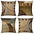 preiswerte geometrischer Stil-Kissenbezug 4pcs weiche dekorative quadratische Kissenbezug Kissenbezug Kissenbezug für Sofa Schlafzimmer eine Seite überlegene Qualität maschinenwaschbar Kunstleinenkissen für Sofa Couch Bett Stuhl