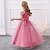 cheap Party Dresses-Kids Girls&#039; Dress Solid Colored Flower Sleeveless Party Sweet Maxi Summer Spring 4-13 Years Pink Red Blue