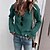 cheap Sweaters-Women&#039;s Pullover Sweater Pullover Jumper Jumper Chunky Knit Knitted Thin V Neck Solid Color Home Daily Basic Casual Drop Shoulder Fall Winter Shallow Khaki Green S M L / Long Sleeve / Spring