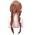 billige Kostumeparykker-elsa paryk cosplay paryk bølget midterste del paryk en farve blanding brun syntetisk hår kvinders hvide parykker