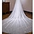 baratos Véus de Noiva-Uma Camada Luxo Véus de Noiva Véu Catedral com Cor Única Tule
