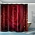 저렴한 샤워 커튼-발렌타인 데이 꽃 색깔 장미 디지털 인쇄 샤워 커튼 샤워 커튼 후크 현대 폴리에스터 새로운 디자인