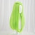 Χαμηλού Κόστους Περούκες μεταμφιέσεων-περούκα cosplay 123 κυματιστή μεσαία περούκα 26 ιντσών φθορίζον πράσινο μονόχρωμο συνθετικά μαλλιά 70 ιντσών γυναικείο μοντέρνο σχέδιο μαύρο