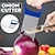 cheap Kitchen Utensils &amp; Gadgets-2PCS Onion Vegetables Slicer Cutting Tomato Slicer Cutting Aid Holder Guide Slicing Cutter Safe Fork Onion Cutter Kitchen Accessories