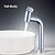 abordables Classiques-robinet de lavabo de salle de bain - chute d&#039;eau laiton antique / central électrolytique mitigeur monotroubath taps