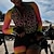 ieftine Seturi de îmbrăcăminte pentru femei-Pentru femei Jersey de ciclism cu pantaloni scurți Costum Manșon Lung Ciclism montan Ciclism stradal Iarnă Negru Portocaliu Rosu Peteci Bicicletă Costume Respirabil Uscare rapidă Înapoi de buzunar