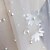 billiga Brudslöjor-Ett lager Stilig / Blomstil Brudslöjor Katedral Slöjor med Pärlimitation / Utspridda pärlbroderi blommotiv / Bård 118,11 tum (300 cm) Tyll