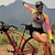 abordables Conjuntos de Ropa de Mujer-Mujer Maillot de Ciclismo con Culotte Traje de triatlón Manga Larga MTB Bicicleta Montaña Ciclismo Carretera Invierno Negro Naranja Rojo Retazos Bicicleta Trajes de Yoga Transpirable Secado rápido