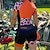 billige Klærsett for kvinner-kort ermet sykkeljersey med shorts triatlon tri dress blå sykkel hurtig tørr pustende sportsmønstret klær